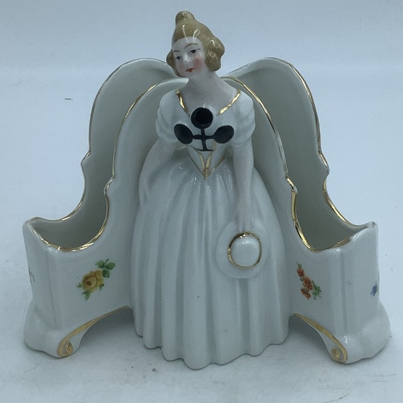 Vintage Germany Victorian Female Porcelain Holder - Picture 1 of 7